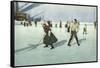 1912 Ice Hockey in Swiss-null-Framed Stretched Canvas