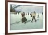 1912 Ice Hockey in Swiss-null-Framed Premium Giclee Print