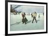 1912 Ice Hockey in Swiss-null-Framed Premium Giclee Print