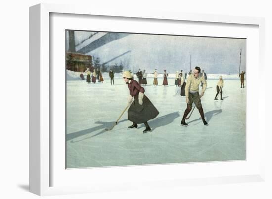 1912 Ice Hockey in Swiss-null-Framed Art Print