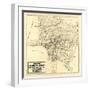 1912 LA Railway Map-N. Harbick-Framed Premium Giclee Print