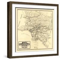 1912 LA Railway Map-N. Harbick-Framed Art Print