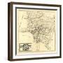 1912 LA Railway Map-N. Harbick-Framed Art Print