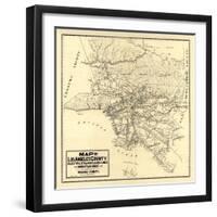 1912 LA Railway Map-N. Harbick-Framed Art Print