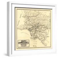 1912 LA Railway Map-N. Harbick-Framed Art Print