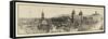 1912, Mormon Temple Grounds Salt Lake City Panorama Photo, Utah, United States-null-Framed Stretched Canvas