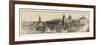 1912, Mormon Temple Grounds Salt Lake City Panorama Photo, Utah, United States-null-Framed Premium Giclee Print