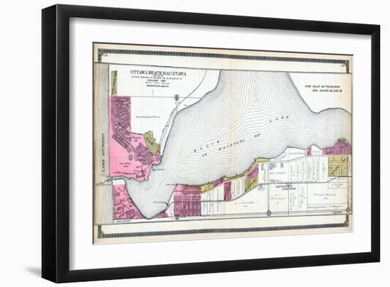 1912, Ottawa Beach, Macatawa, Saugatuck Junction, Black Lake, Michigan, United States-null-Framed Giclee Print