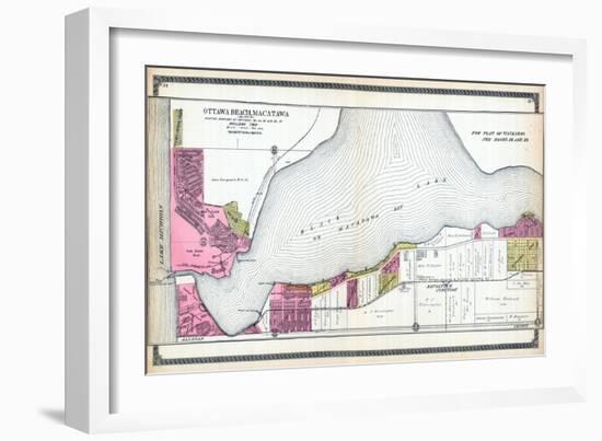 1912, Ottawa Beach, Macatawa, Saugatuck Junction, Black Lake, Michigan, United States-null-Framed Giclee Print