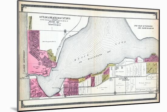 1912, Ottawa Beach, Macatawa, Saugatuck Junction, Black Lake, Michigan, United States-null-Mounted Giclee Print