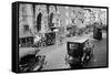 1912 Policeman and Traffic Semaphore on Fifth Avenue and 48th Street before World War I-null-Framed Stretched Canvas