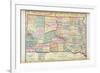 1912, South Dakota Map, South Dakota, United States-null-Framed Giclee Print