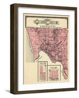 1912, Spring Lake Township, Ferrysburg, Oak Park, Sunny Side, Belle Point, Lloyds Bayou, Michigan-null-Framed Giclee Print