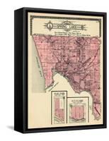 1912, Spring Lake Township, Ferrysburg, Oak Park, Sunny Side, Belle Point, Lloyds Bayou, Michigan-null-Framed Stretched Canvas