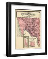 1912, Spring Lake Township, Ferrysburg, Oak Park, Sunny Side, Belle Point, Lloyds Bayou, Michigan-null-Framed Premium Giclee Print