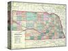 1912, State Map, Nebraska, United States-null-Stretched Canvas