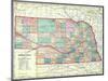 1912, State Map, Nebraska, United States-null-Mounted Giclee Print