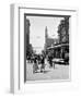 1912 Street Scene Pedestrians and Streetcar Detroit, Michigan-null-Framed Photographic Print