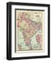 1913, Afganistan, Bhutan, India, Nepal, Sri Lanka, Asia, British India-null-Framed Giclee Print