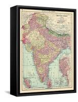 1913, Afganistan, Bhutan, India, Nepal, Sri Lanka, Asia, British India-null-Framed Stretched Canvas