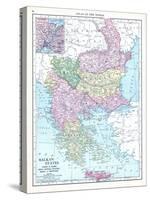 1913, Albania, Austria, Bulgaria, Croatia, Greece, Montenegro, Romania, Russia, Serbia, Slovenia-null-Stretched Canvas