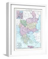 1913, Albania, Austria, Bulgaria, Croatia, Greece, Montenegro, Romania, Russia, Serbia, Slovenia-null-Framed Giclee Print