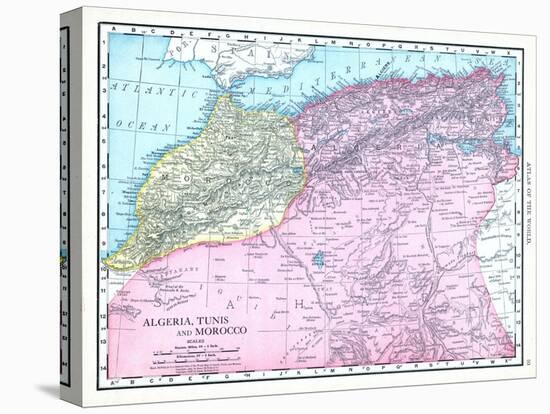 1913, Algeria, Morocco, Africa, Algeria, Tunis and Morocco-null-Stretched Canvas