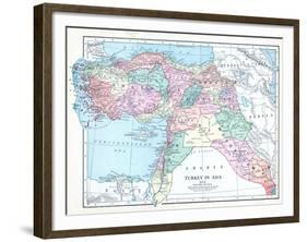 1913, Armenia, Cyprus, Russia, Turkey, Israel, Jordania, Lebanon, Syria, Asia, Holy Land, Arabia-null-Framed Giclee Print