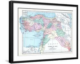 1913, Armenia, Cyprus, Russia, Turkey, Israel, Jordania, Lebanon, Syria, Asia, Holy Land, Arabia-null-Framed Giclee Print