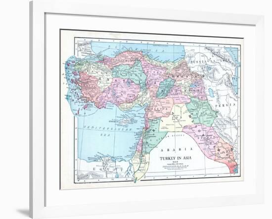 1913, Armenia, Cyprus, Russia, Turkey, Israel, Jordania, Lebanon, Syria, Asia, Holy Land, Arabia-null-Framed Giclee Print