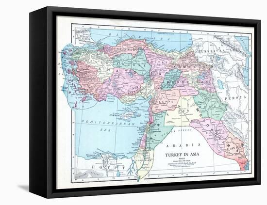 1913, Armenia, Cyprus, Russia, Turkey, Israel, Jordania, Lebanon, Syria, Asia, Holy Land, Arabia-null-Framed Stretched Canvas
