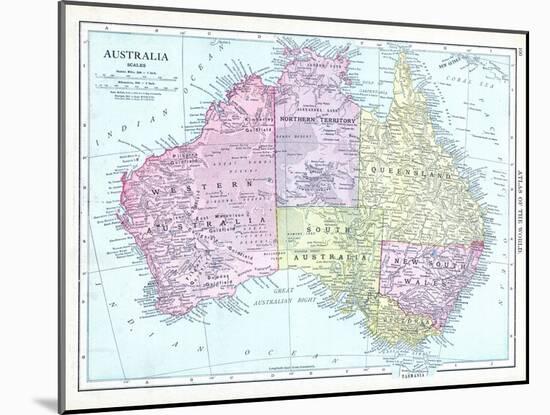 1913, Australia, Oceania-null-Mounted Giclee Print