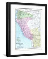 1913, Bolivia, Brazil, Ecuador, Peru, South America, Ecuador, Peru and Bolivia-null-Framed Giclee Print