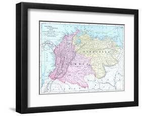 1913, Brazil, Columbia, Ecuador, Venezuela, South America-null-Framed Giclee Print