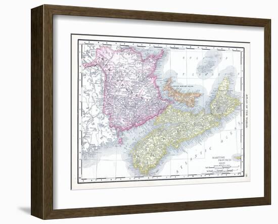 1913, Canada, New Brunswick, Nova Scotia, Prince Edward Island, North America, Maritime Provinces-null-Framed Premium Giclee Print