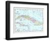 1913, Cuba, Dominican Republic, Jamaica, Puerto Rico, Central America-null-Framed Giclee Print