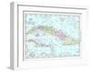 1913, Cuba, Dominican Republic, Jamaica, Puerto Rico, Central America-null-Framed Giclee Print