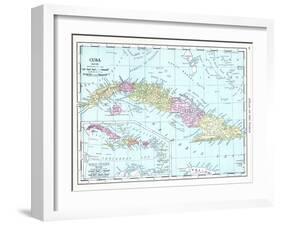 1913, Cuba, Dominican Republic, Jamaica, Puerto Rico, Central America-null-Framed Giclee Print