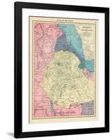 1913, Ethiopia, Africa, Abyssinia and Surrounding Countries-null-Framed Giclee Print