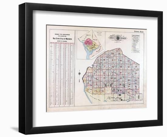 1913, Index Page, District of Columbia, United States-null-Framed Giclee Print