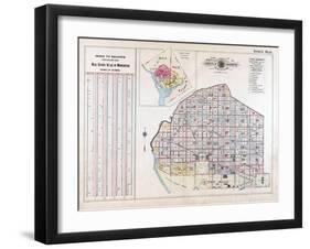 1913, Index Page, District of Columbia, United States-null-Framed Giclee Print