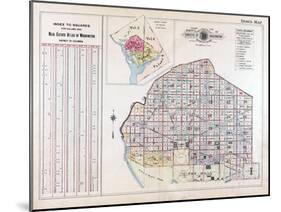 1913, Index Page, District of Columbia, United States-null-Mounted Giclee Print