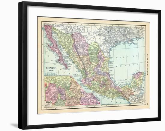 1913, Mexico, Central America-null-Framed Giclee Print