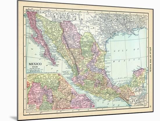 1913, Mexico, Central America-null-Mounted Giclee Print