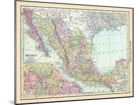 1913, Mexico, Central America-null-Mounted Giclee Print