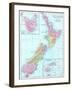 1913, New Zealand, Oceania, New Zealand, Tasmania and Fiji Islands-null-Framed Giclee Print