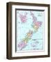 1913, New Zealand, Oceania, New Zealand, Tasmania and Fiji Islands-null-Framed Giclee Print