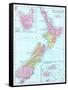 1913, New Zealand, Oceania, New Zealand, Tasmania and Fiji Islands-null-Framed Stretched Canvas