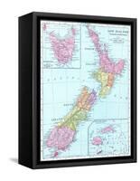 1913, New Zealand, Oceania, New Zealand, Tasmania and Fiji Islands-null-Framed Stretched Canvas