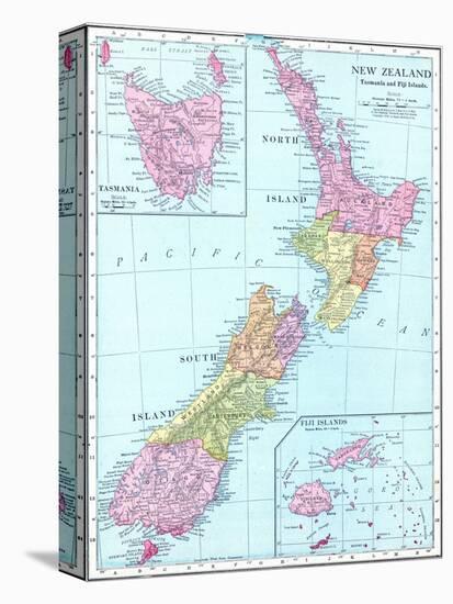 1913, New Zealand, Oceania, New Zealand, Tasmania and Fiji Islands-null-Stretched Canvas